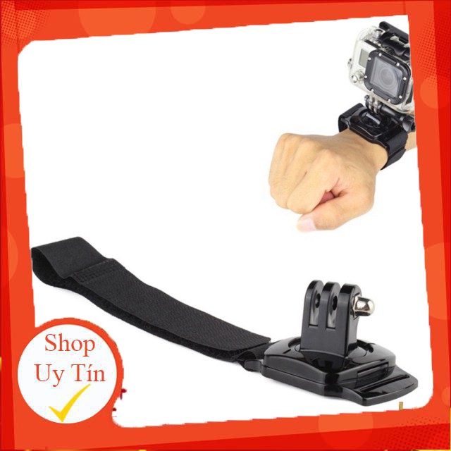 Dây đeo cổ tay xoay 360 độ cho camera hành trình gopro sjcam, eken, xiaomi, 4k wifi, action camera . ..