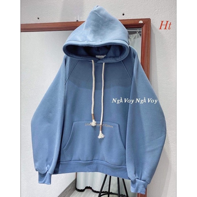 Áo hoodie Cotton chữ túi H2A785