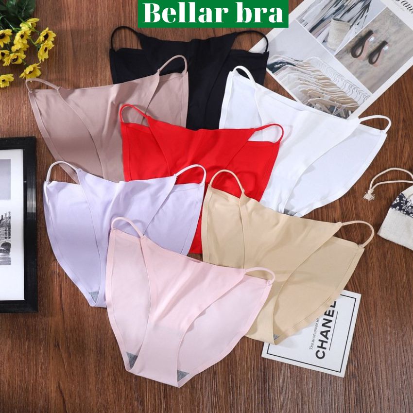 Quần lót su trơn thoáng mát, quần chíp nữ không hằn viền cạp dây ôm mông tôn dáng Bellar_bra L513