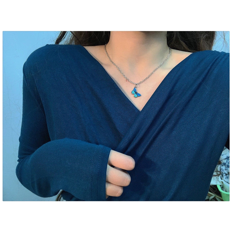 Dây chuyền hình bướm phong cách retro sành điệu