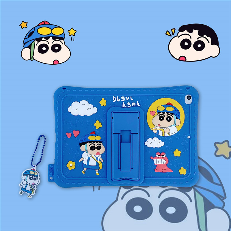 Thời Trang Bao Da Máy Tính Bảng In Hoạt Hình shin chan Cho ipad 2018 mini1 / 2 / 3 ipad6 / ipad air2 ipad10 ipad9 10.2 Ốp