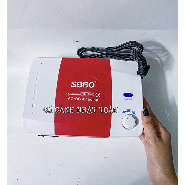 MÁY SỦI OXY TÍCH NĂNG LƯỢNG MẤT ĐIỆN TỰ CHUYỆN CHẾ ĐỘ PIN DỰ TRỮ SOBO SB 10000 TẶNG KÈM DÂY VÀ SỦI OXY