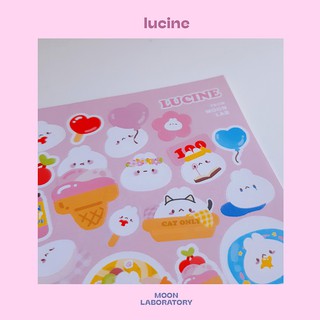 Sticker Thỏ Lucine Hologram (giấy hologram)