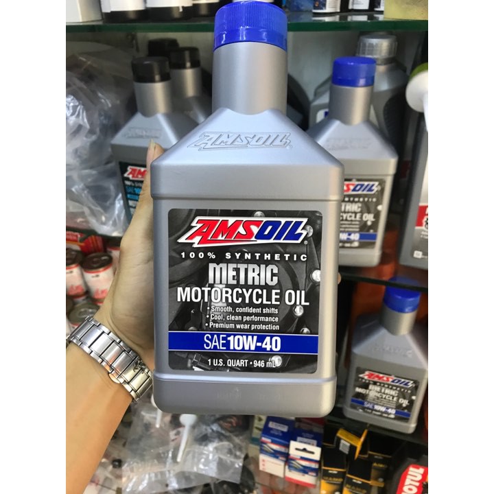 Dầu Nhớt Amsoil 10W40 Synthetic Metric 946ml