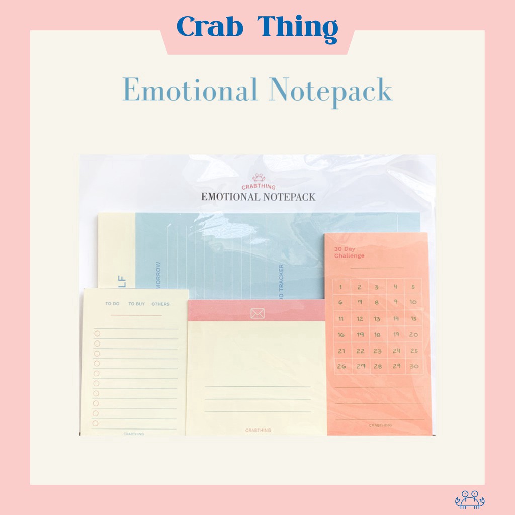 Emotional Notepack - Tập 4 dòng giấy note - 120 tờ [GIÁ TẬN XƯỞNG]