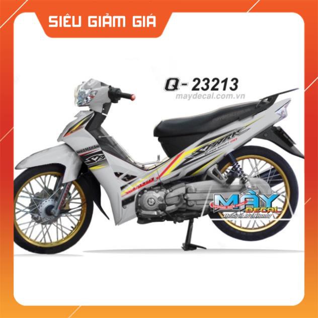 Tem rời sirius spark dán xe trắng hoặc bạc