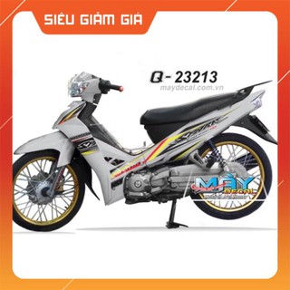 Tem rời sirius spark dán xe trắng hoặc bạc