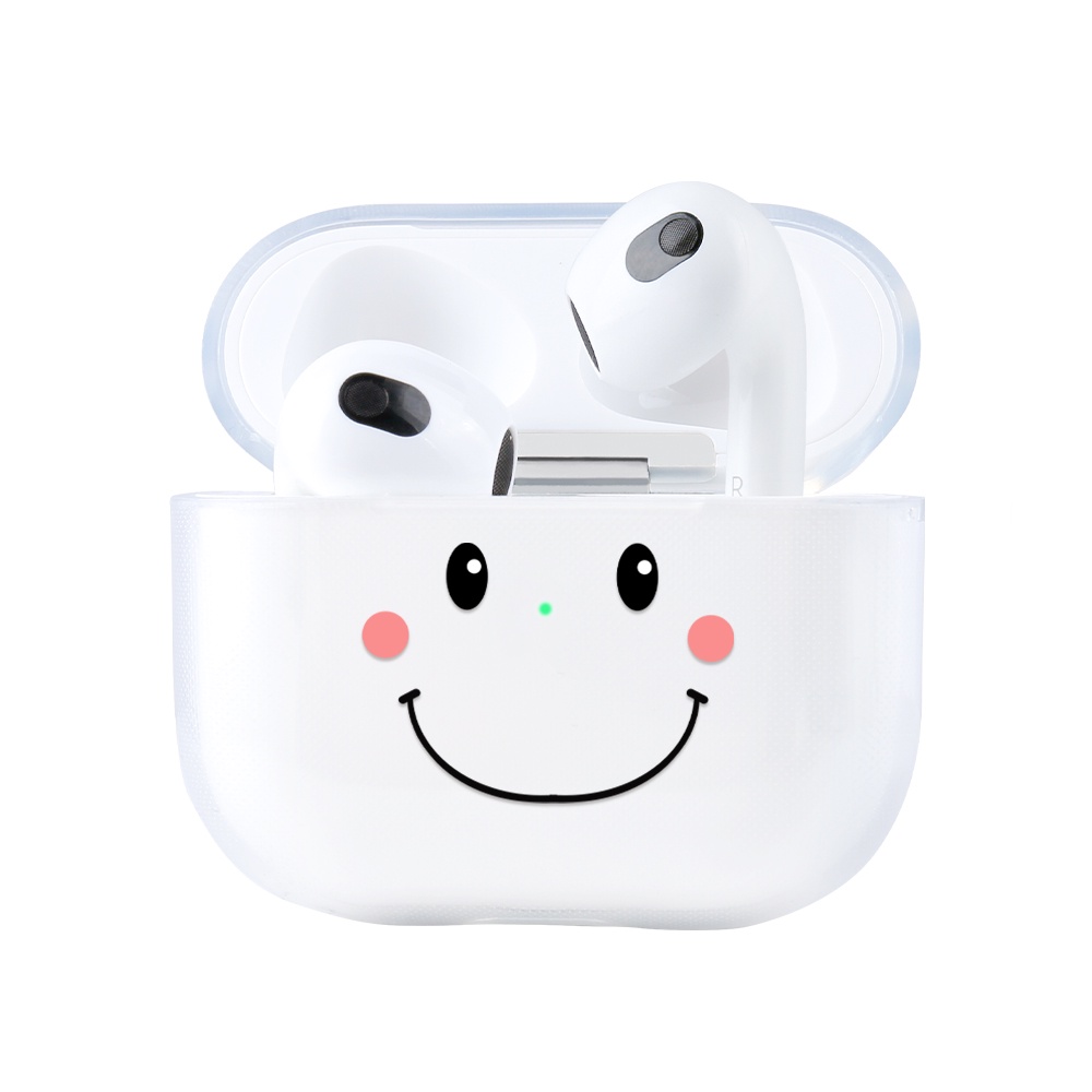 Vỏ Bảo Vệ Hộp Sạc Tai Nghe AirPods 3 Hình Mặt Cười Hoạt Hình Dễ Thương