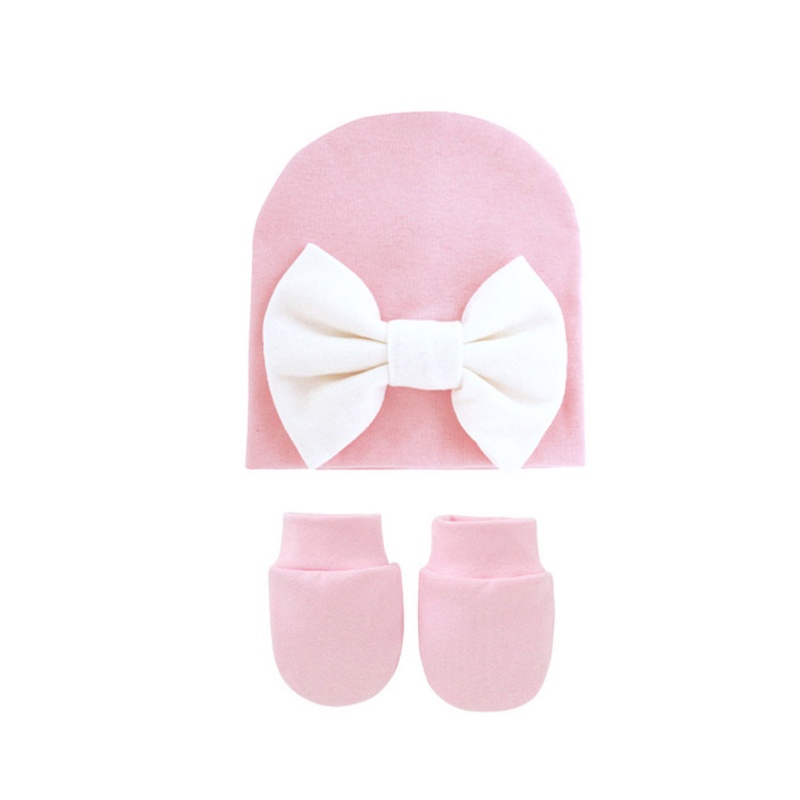 Găng Tay Cotton Mềm Mại Đính Nơ Đáng Yêu Cho Bé