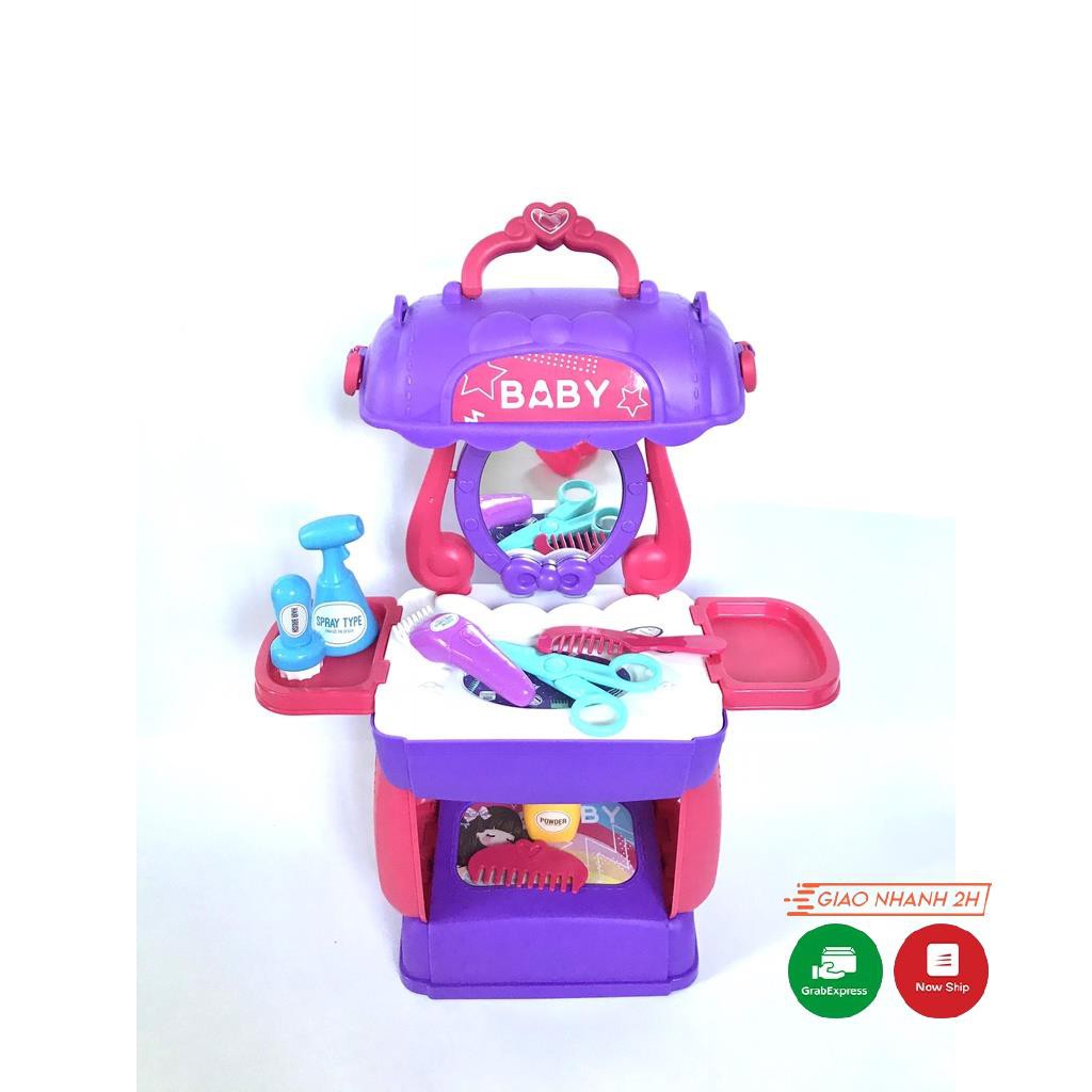 Đồ chơi hướng nghiệp tạo mẫu, cắt tóc, nhà thiết kế stylelist, thỏa thích đam mê gồm nhiều chi tiết