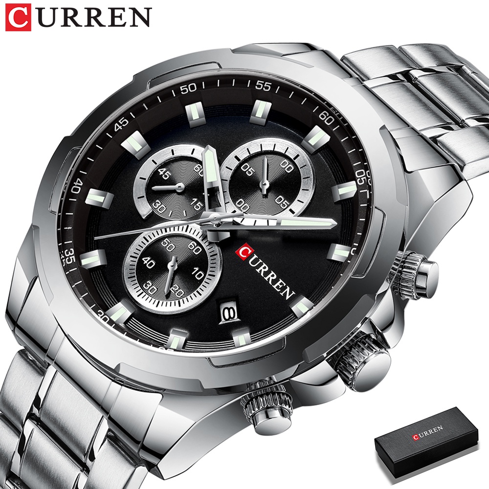 Đồng hồ CURREN 8354 thạch anh bằng thép không gỉ chất lượng cao