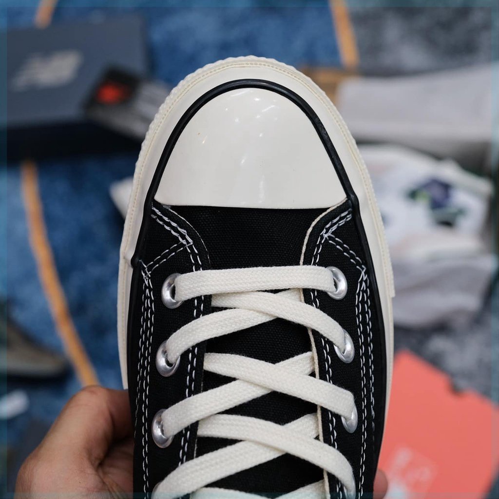 Giày thể thao 𝐂𝐎𝐍𝐕𝐄𝐑𝐒𝐄 1970s cổ cao thấp, Giày CV Đen Trắng, Mũi bóng, Chuẩn lót xanh Full Box Jinx.Sneaker