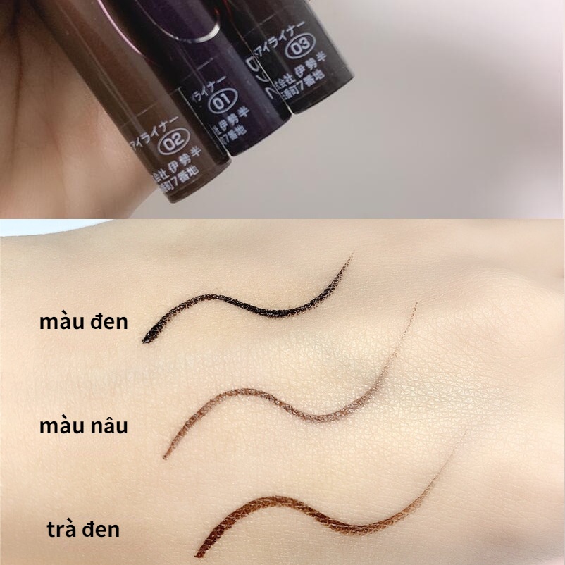 Bút kẻ mắt Kiss me Nhật Bản bền màu chống thấm nước không nhòe