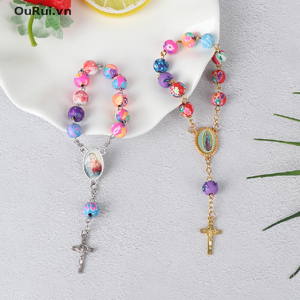 {RUI} Vòng Tay Chuỗi Hạt Công Giáo Đức Mẹ Mary Christian {OuRui.vn}