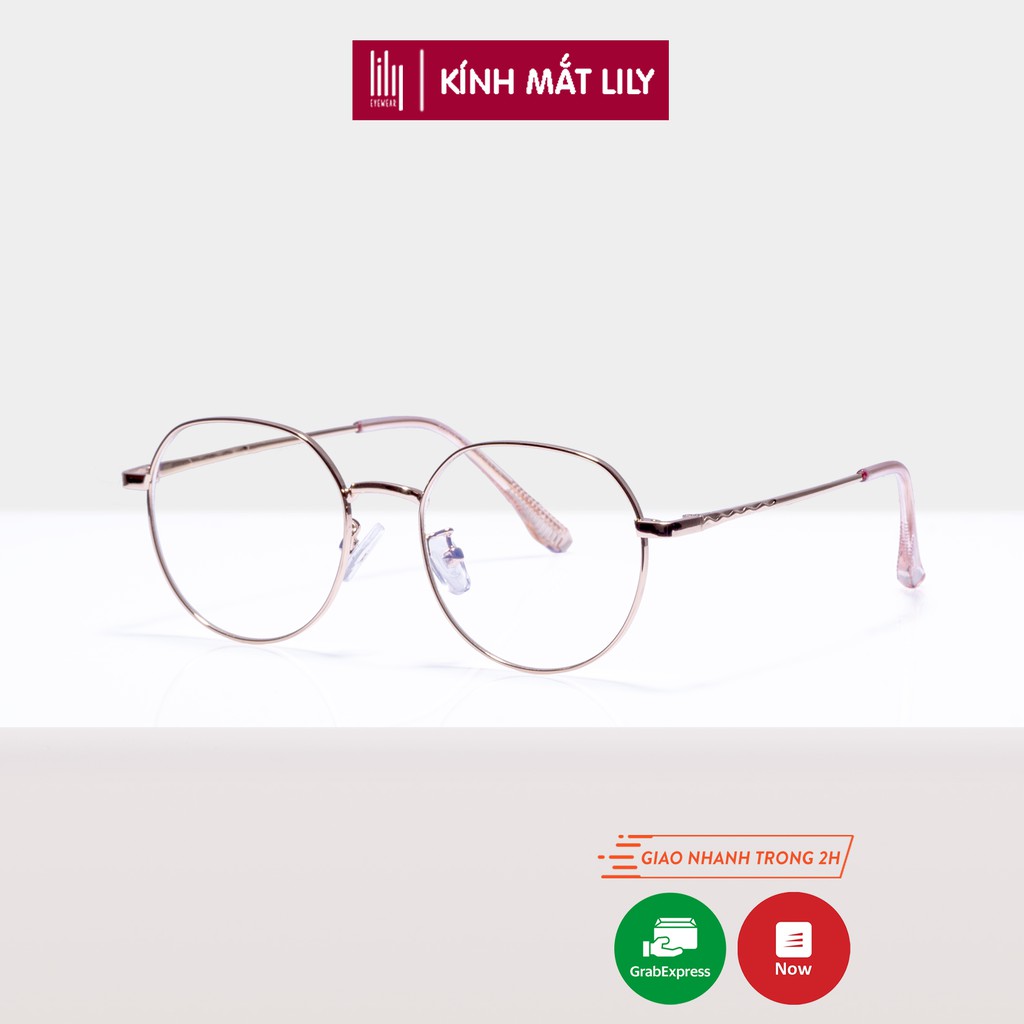 Gọng kính cận nữ Lilyeyewear chất liệu kim loại thanh mảnh phù hợp khuôn mặt nhỏ 29191