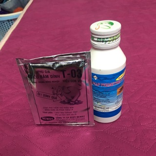 COMBO BÁM DÍNH + THUỐC DIỆT MUỖI, CÔN TRÙNG PERMETHRIN 50EC 100ML