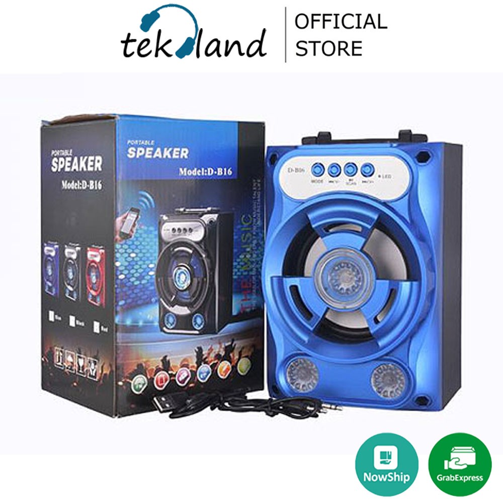 Loa bluetooth mini - Loa bluetooth xách tay Speaker DB16 có đèn led