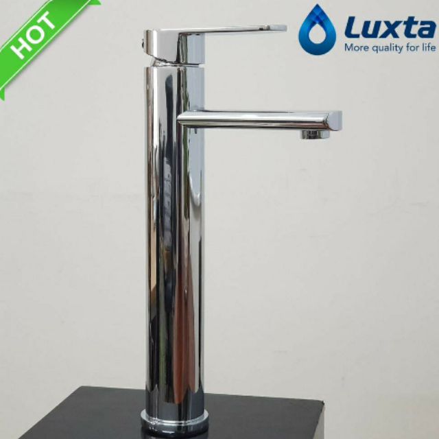 Vòi LAVABO nóng lạnh Luxta L1208B cao 30cm tặng 2 dây cấp [ Hàng chính hãng LUXTA ]