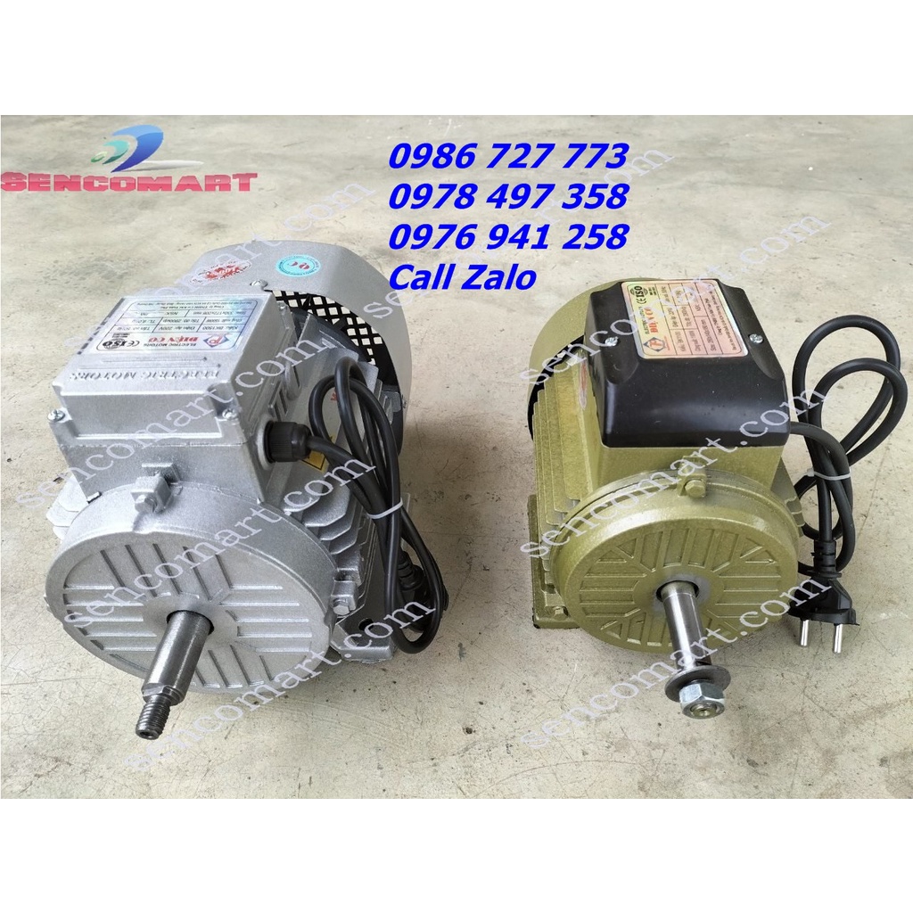 Mô tơ- Động cơ điện 2HP  điện 1 pha gia đình 220v trục 16mm Toàn Phát
