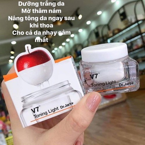 Kem dưỡng trắng da v7 Toning Light Dr.jart+ chính hãng size mini 15ml
