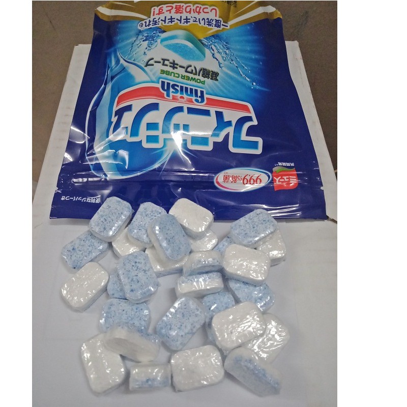 Bộ viên rửa bát finish 60 viên Muối rửa bát Finish1,2kg và nước làm bóng Somat 500ml