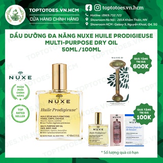 Dầu dưỡng đa năng Nuxe Huile Prodigieuse Multi-Purpose Dry Oil cho da mặt, body, tóc 50ml & 100ml [NHẬP KHẨU CHÍNH HÃNG] thumbnail
