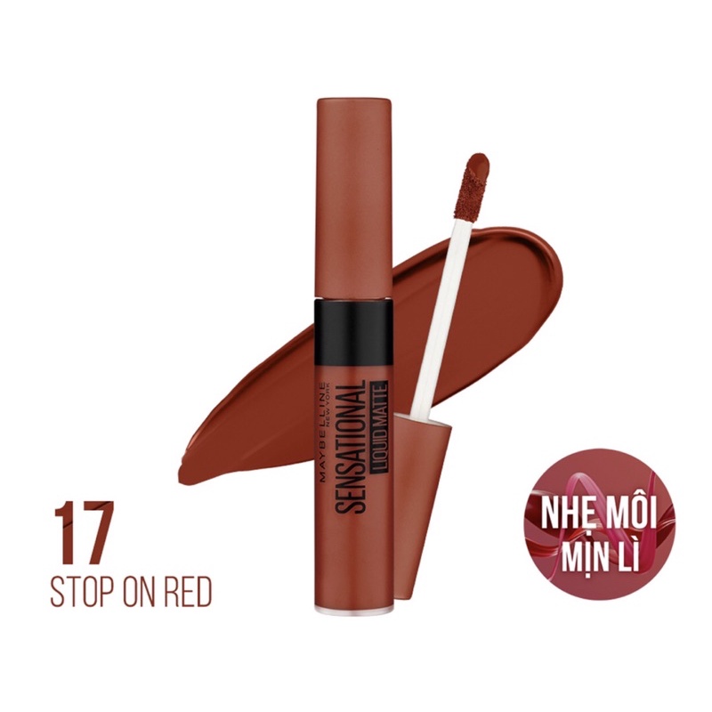 Son Lì Nhẹ Môi Maybelline Sensational Liquid Matte Lipstick  7ml