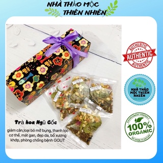 Hộp 10 gói Trà Hoa Ngũ cốc giảm cân, giảm mỡ bụng hiệu quả