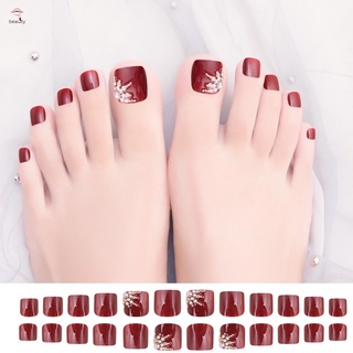 Bộ Móng Chân Thiết Kế Bán Ngọc Trai Loại 1