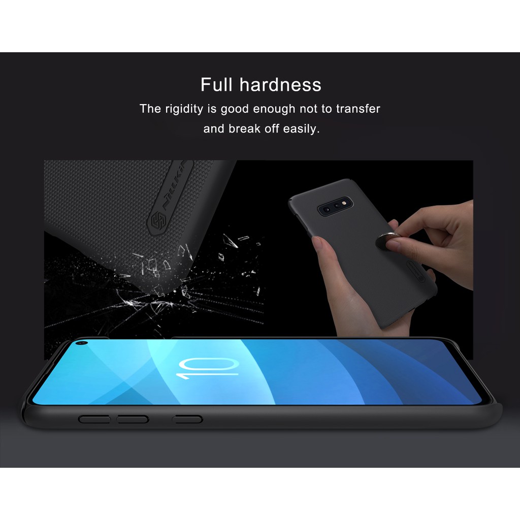 Ốp lưng Nillkin sần Samsung Galaxy S10e, S10, S10+, S10 Plus - Chống trơn trượt và chống bám mồ hôi bụi bẩn