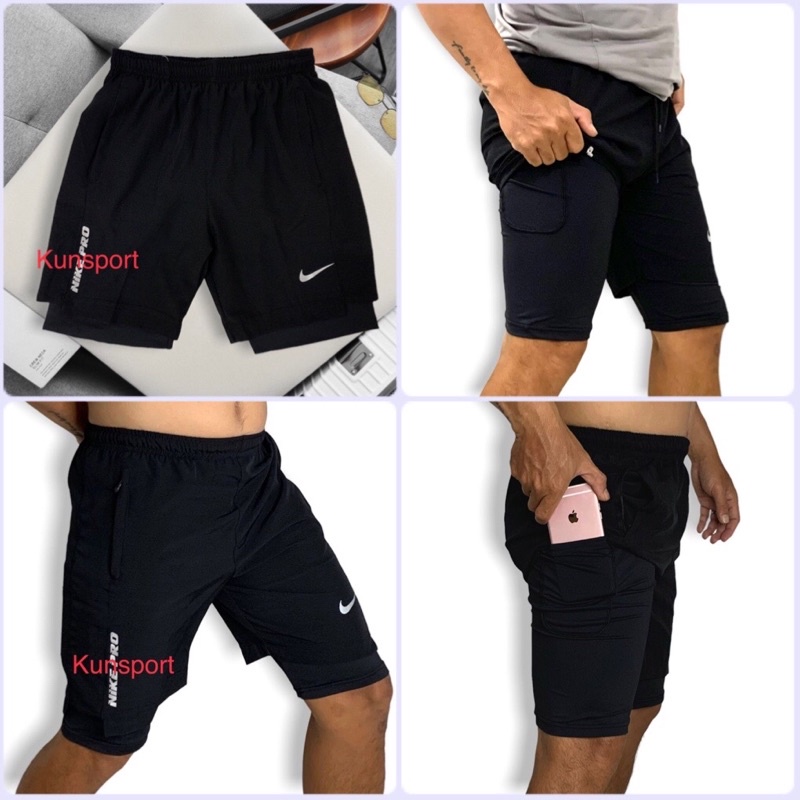Quần dù 2 lớp tập gym nam thể thao cực ngầu