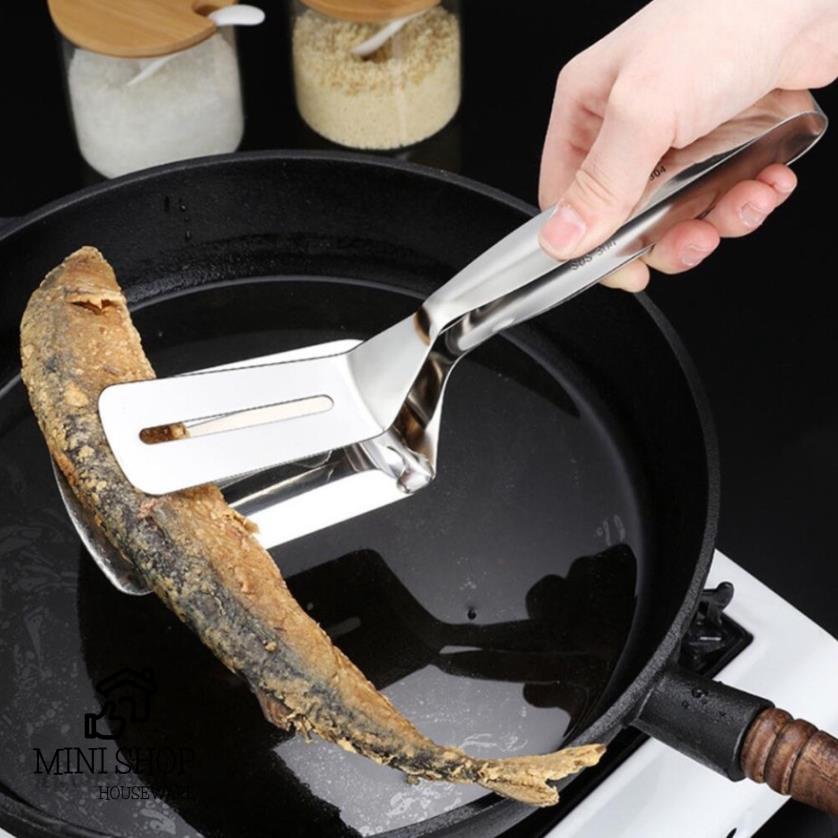 Kẹp Inox Gắp Lật Chiên Thức Ăn Cá Thịt Mẫu Mới