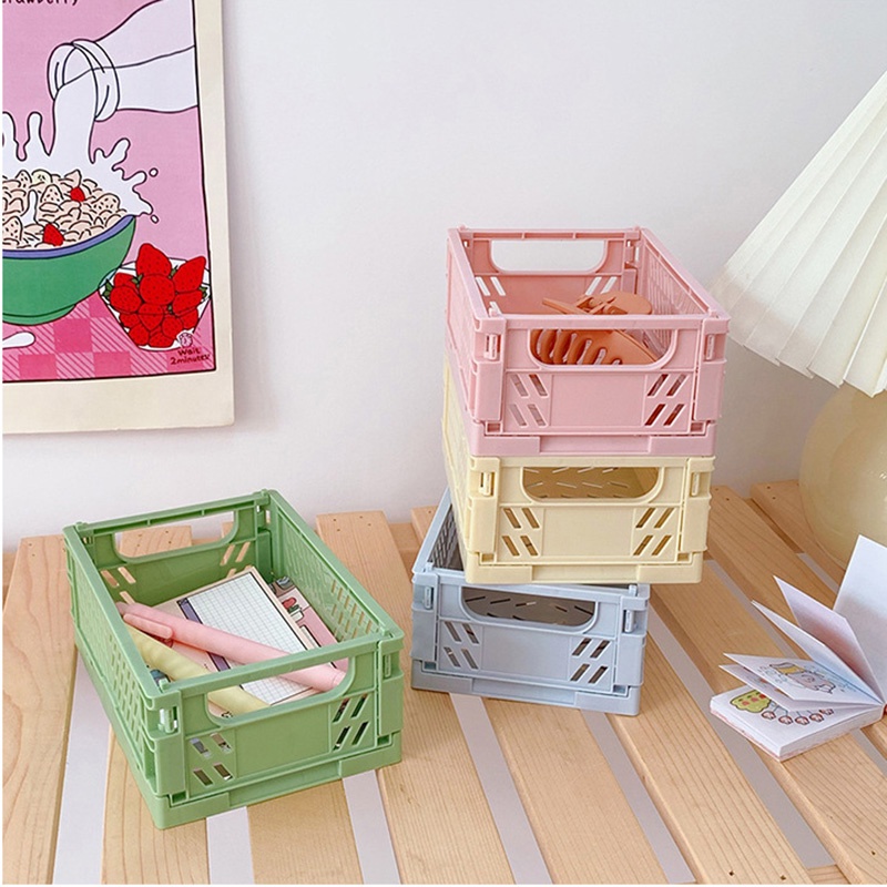 Mr. Giấy 6 Kiểu 1 Cái Hộp lưu trữ có thể gập lại Đơn giản Sáng tạo Sinh viên Văn phòng Máy tính để bàn Văn phòng phẩm Giỏ lưu trữ Tài khoản Tay Hộp lưu trữ tài liệu