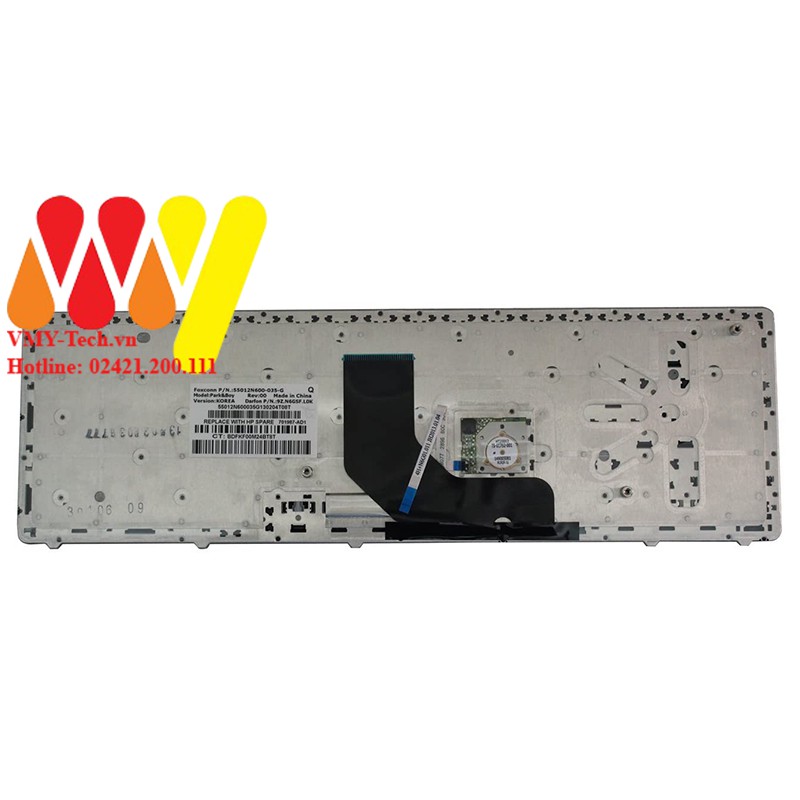 Bàn phím laptop HP EliteBook 8560p 8570p ProBook 6560b 6565b 6570b 6575b NEW 100%. Bảo hành 1 đổi 1