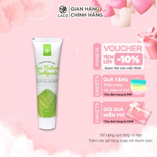 Kem Đánh Răng Laco Thảo Dược Giảm Ê Buốt Chân Răng Hương Ổi Dịu Nhẹ