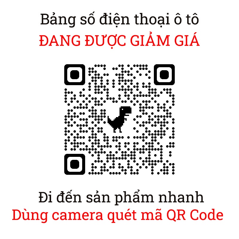 Bảng số điện thoại ô tô kiêm giá đỡ, tặng kèm sáp thơm