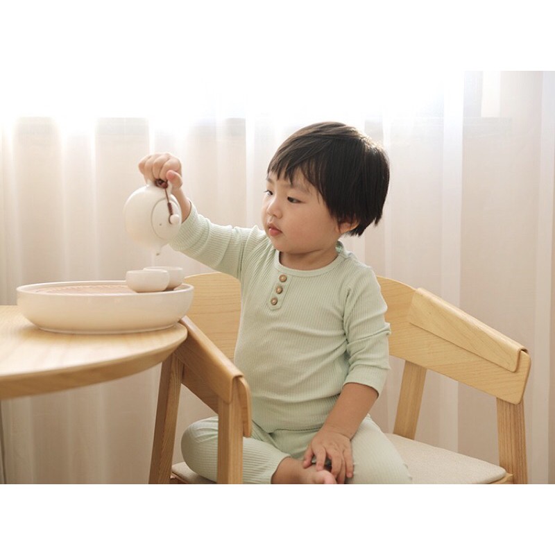 [CHÍNH HÃNG] Bộ ngủ thun cạp cao cotton cho bé MINKY MOM (ảnh thật)