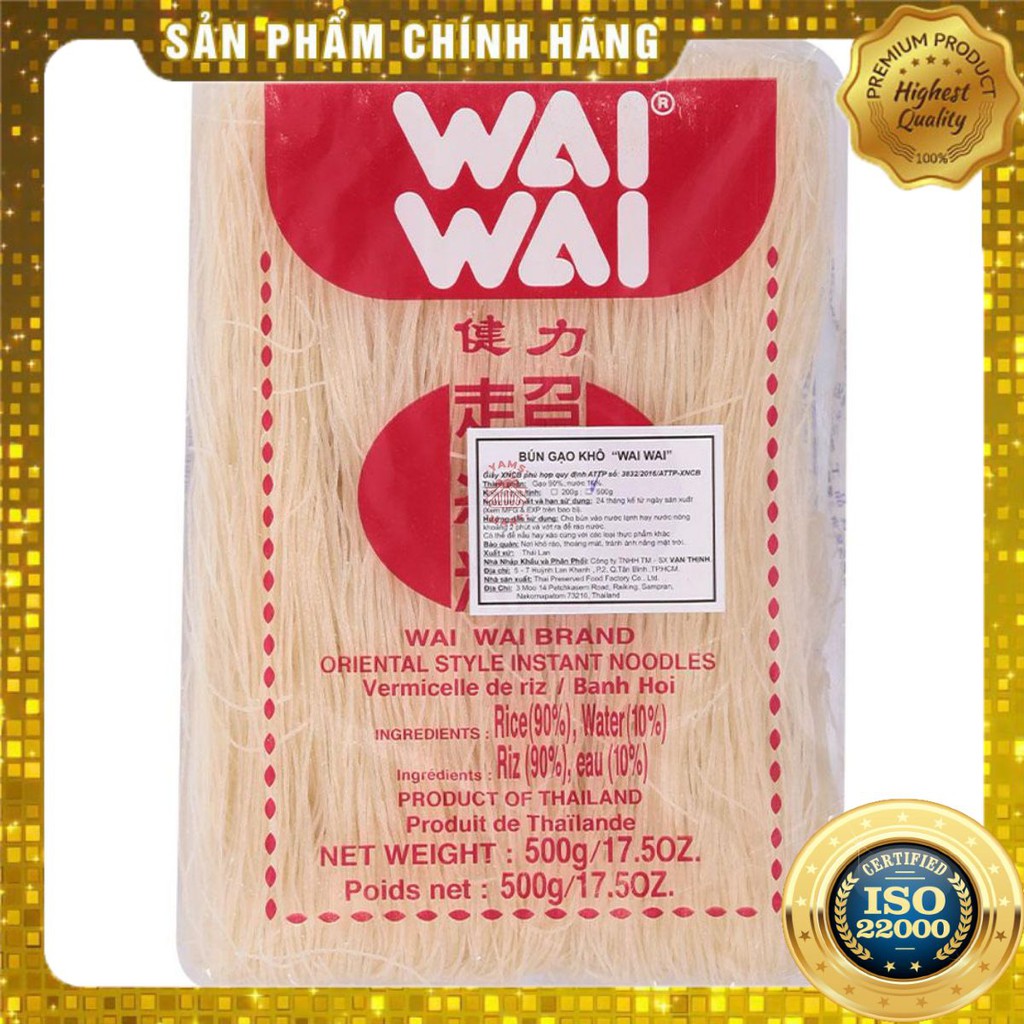 Bún Gạo Khô Wai Wai Gói 500gr