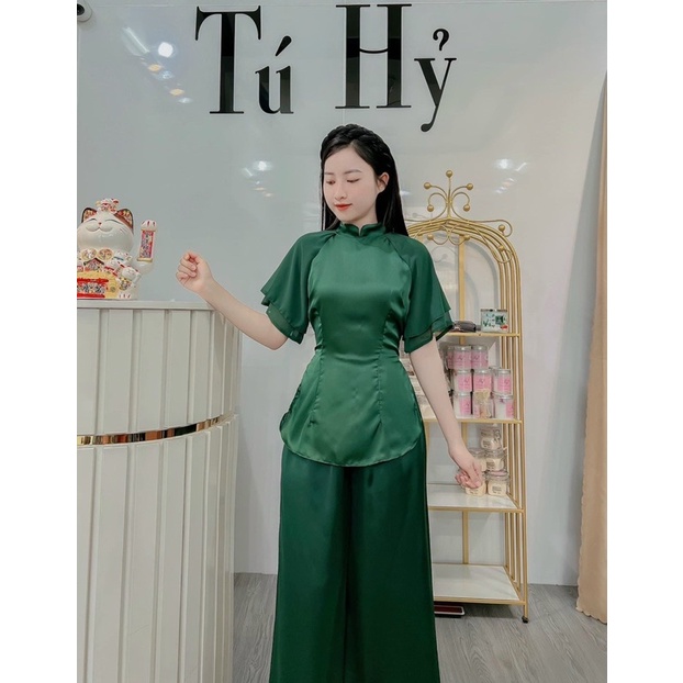 Set Bộ Lam Bà Ba Đi Chùa