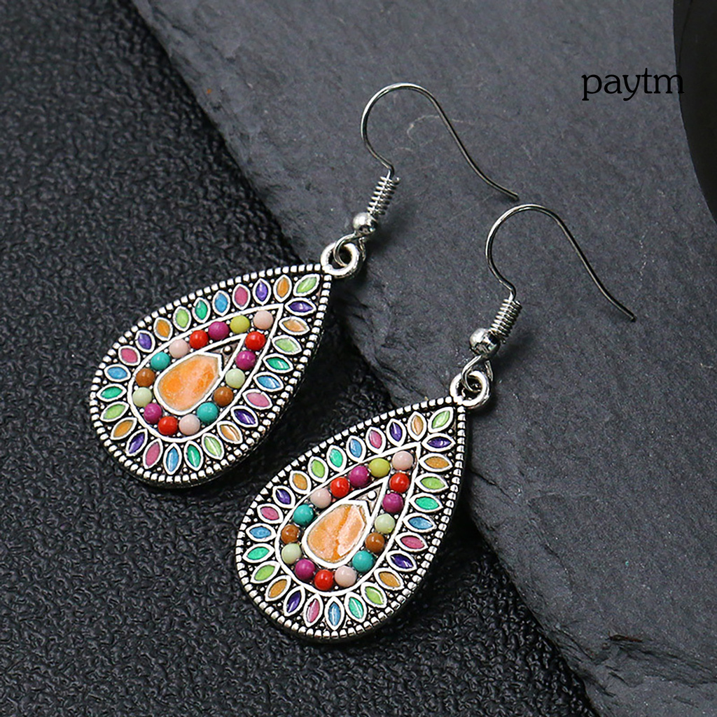 【Ready To Send】Earring Retro Bohemian Vintage Ear Ring Dangle Eardrop for Dressing Room