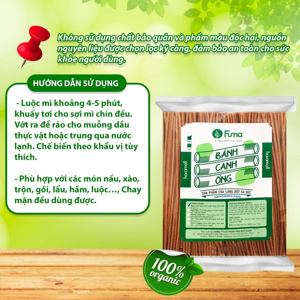 Bánh Canh Ông Gạo Lứt Fuma 500g Beorganic - Food Eatclean Cho Người Ăn Kiêng Giảm Cân,tiểu Đường, Ăn Chay
