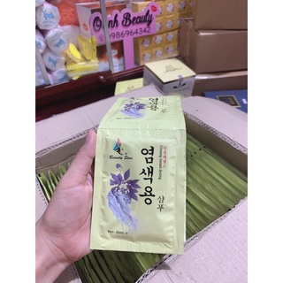 Gói gội đen tóc nhân sâm beauty star hàn quốc