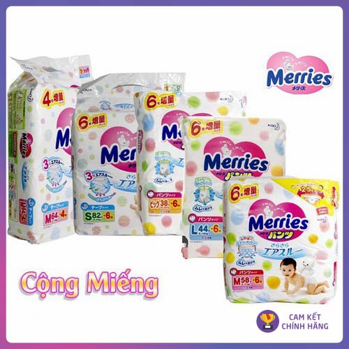 Tã/Bỉm MERRIES Quần XL38 Nội Địa Nhật Bản