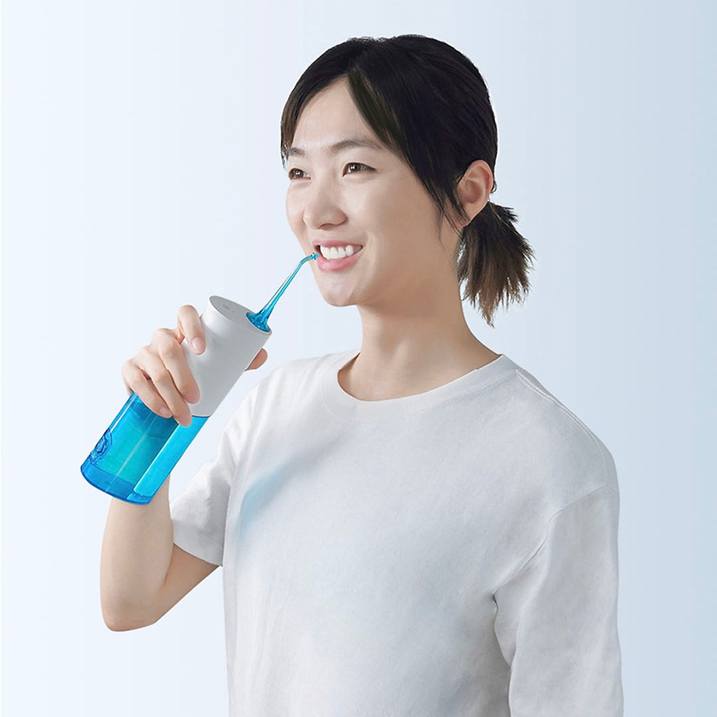 Máy tăm nước Xiaomi Vệ Sinh Răng Miệng nướu lợi Soocas Portable Oral Irrigator W3 cho người niềng làm răng sứ Chính Hãng