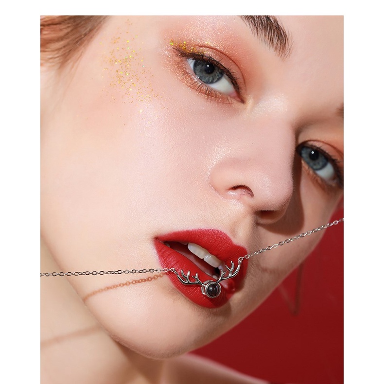 Dây chuyền titan sừng hươu TT2602  - CAM KẾT KHÔNG GỈ, KHÔNG BAY MÀU - BẢO HÀNH 12 THÁNG.