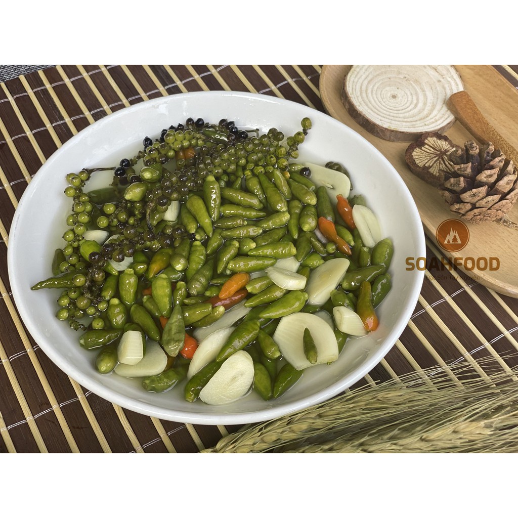 Ớt Hoa Tiêu - Ớt xiêm xanh hoa tiêu ngâm mắm nhĩ | BigBuy360 - bigbuy360.vn