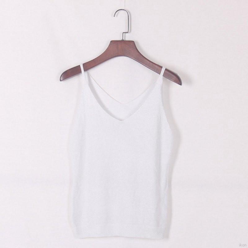 Áo ba lỗ dây kiểu đan cho nữ