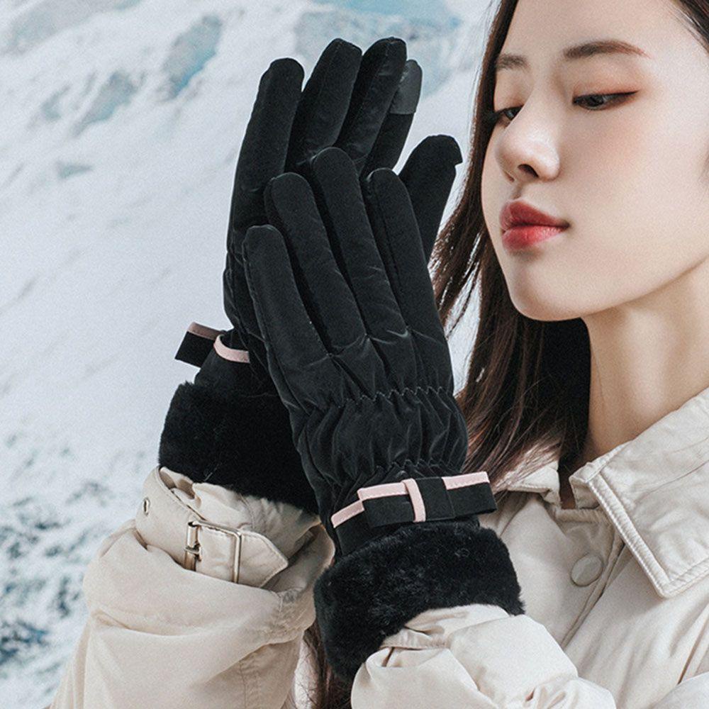 HARRIETT Đôi Găng Tay Giữ Ấm Có Thể Dùng Màn Hình Cảm Ứng Thời Trang