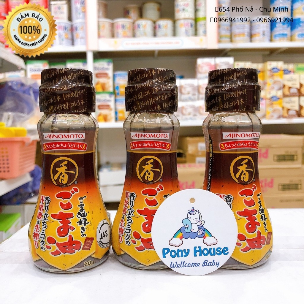 Dầu Mè Ajinomoto Nhật cho bé ăn dặm từ 6 tháng (Date 2023)