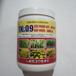 Phân bón vi lượng tk.09 - siêu phình gốc - nở thân mập ngọn - xanh lá - 500gr